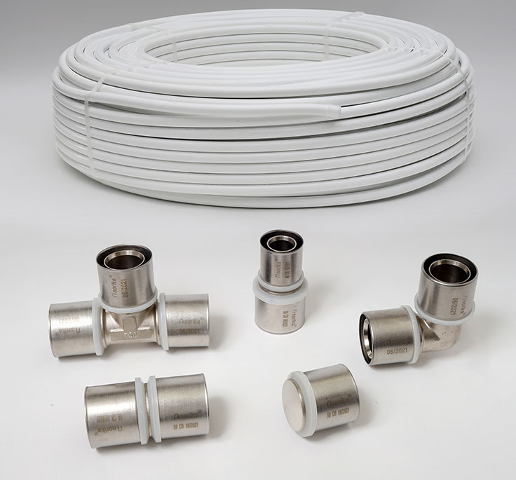 PEX Multilayer Pipes & F5 Press-Fit Fittings ( U - Profile)