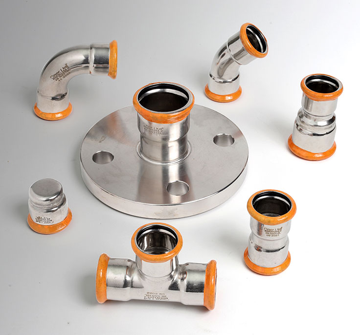 Stainless Steel 316L Press Fit Fittings -M profile