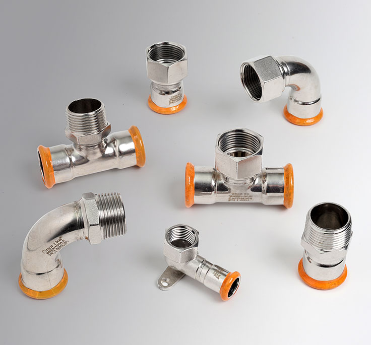 Stainless Steel 316L Press Fit Fittings -M profile