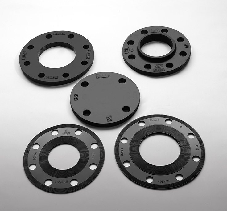 Rubber Flange Gaskets & Flanges (Sewage / Sanitary)