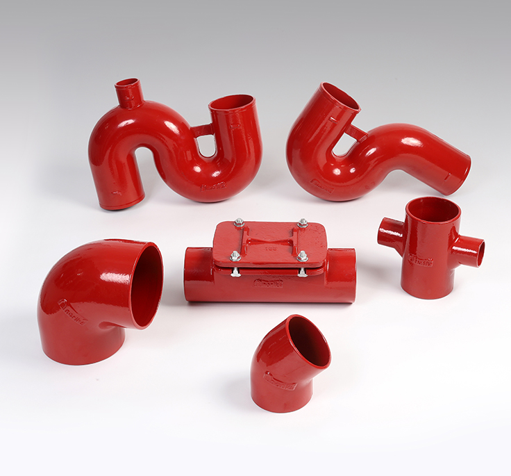 Epoxy Coated Hubless Pipe & Fittings