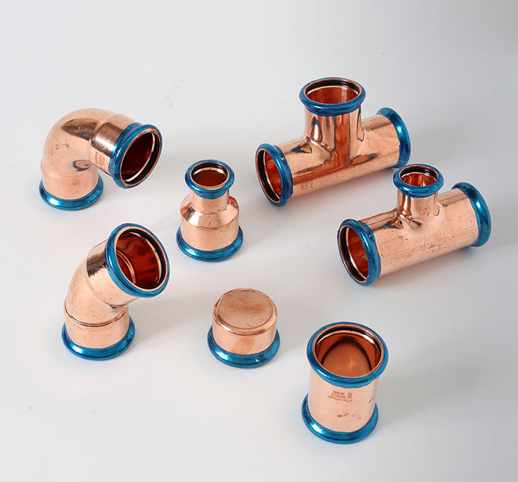 Copper Press Fit Fittings -M profile