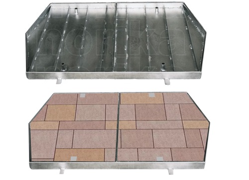 Reversible Grease Trap Frame & Cover 1050 ( Recessed Mosaic Tiling Side)