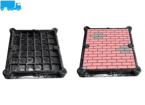 Airtight  & Watertight Ductile Iron Heavy Duty  Recessed Manhole Cover & Frame