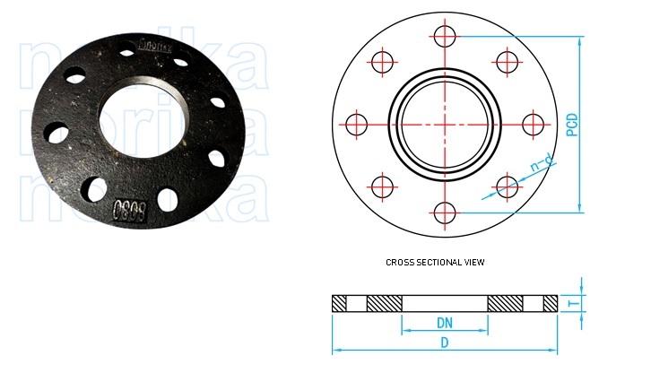 Heavy Duty Ductile Iron Slip On Flange