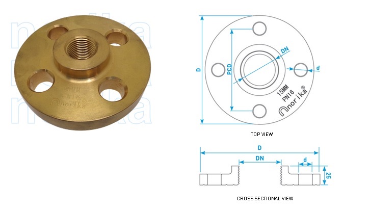 Brass Companion Flange PN16 BS 4504