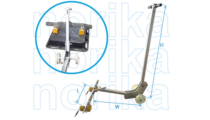 Manhole Cover Magnetic Lid Lifter Dolly