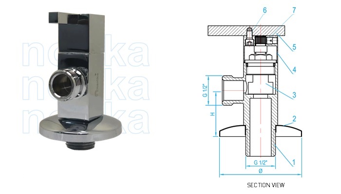 Quick Turn Action Designer Square Angle Valve