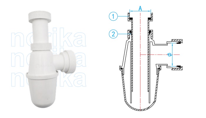 UPVC Bottle Trap