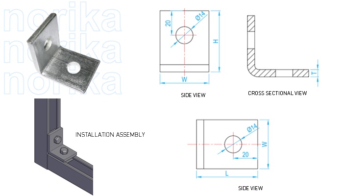 Unistrut Slotted Brackets