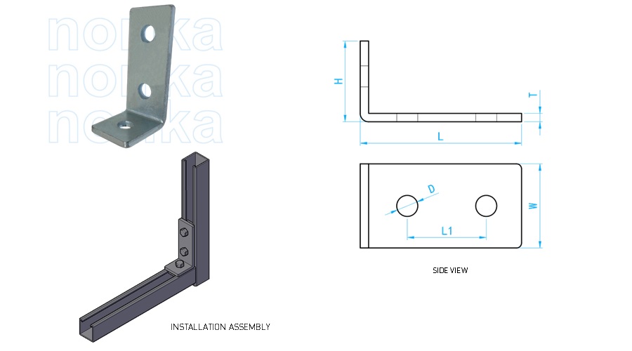 Unistrut 90 Deg Mounting Bracket