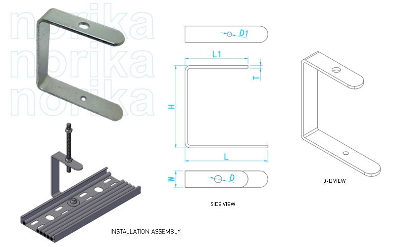 Unistrut C - Type Bracket (For Cable Tray)