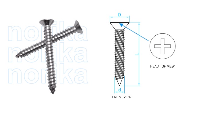 Stainless Steel 316 Self Tapping Screw