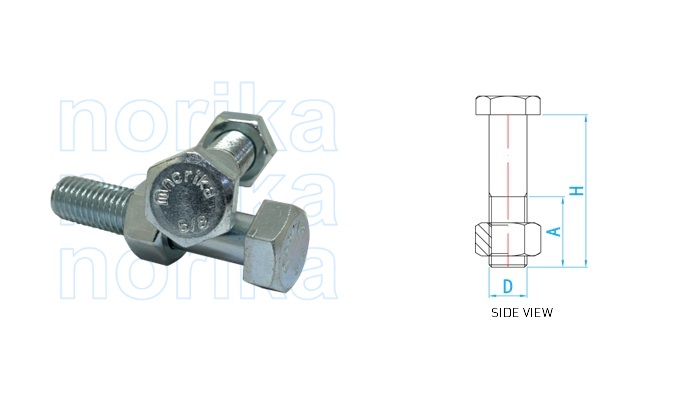 Galvanized  Iron Hexagonal Bolts & Nuts