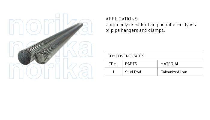 Galvanized Iron Stud Rod