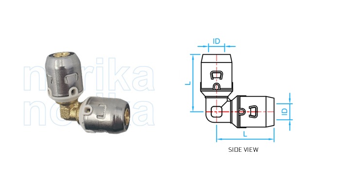 PEX Push-Fit Equal Elbow (Type F6)