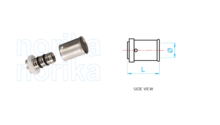 PEX Press-Fit End Cap (Type F5)