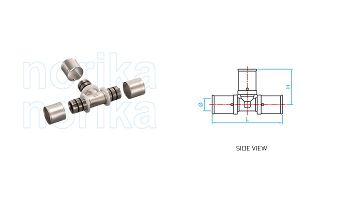 PEX Press-Fit Equal Tee (Type F5)