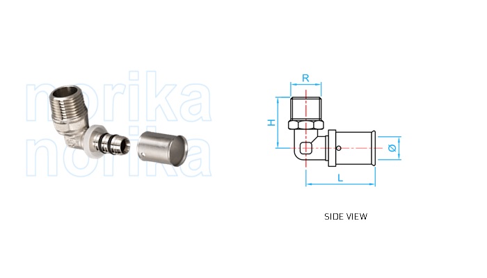 PEX Press-Fit MI Elbow  (Type F5)