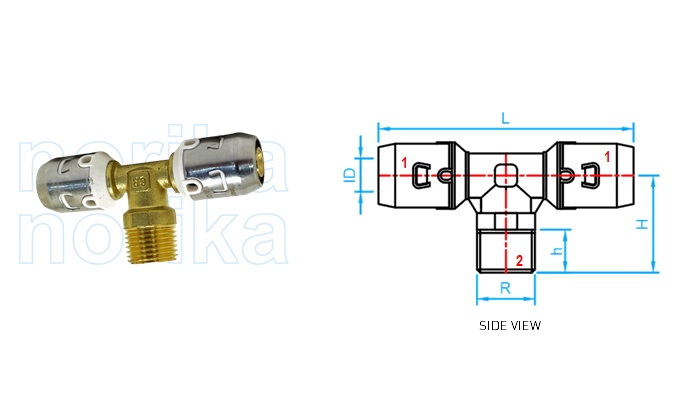 PEX Push-Fit MI Tee ( Type F6 )