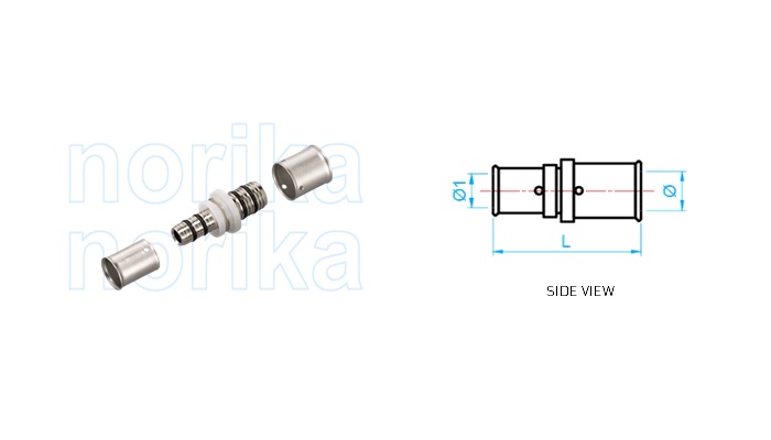 PEX Press-Fit Reducing Socket (Type F5)