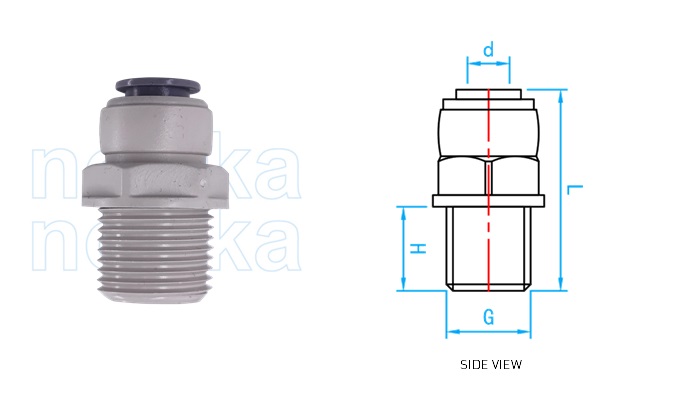 PE Push-fit MI Adaptor