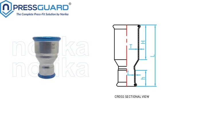 Stainless Steel 304 Press Fit Reducing Socket