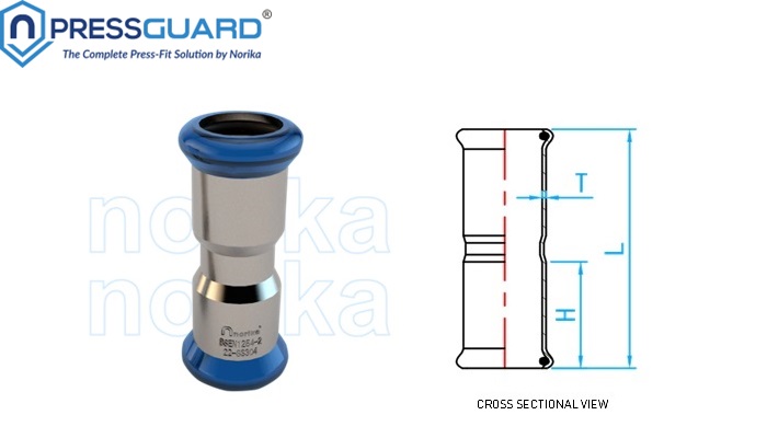 Stainless Steel 304 Press Fit Equal Socket