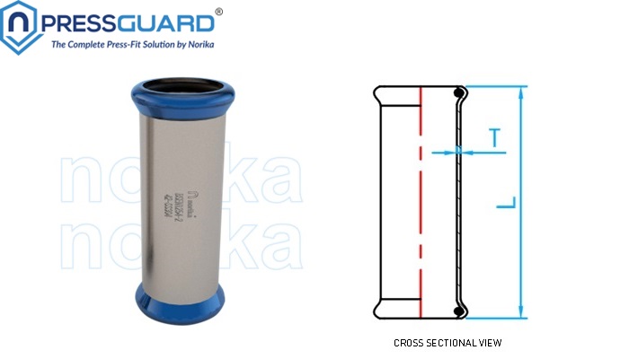 Stainless Steel 304 Press Fit Fitting Long socket