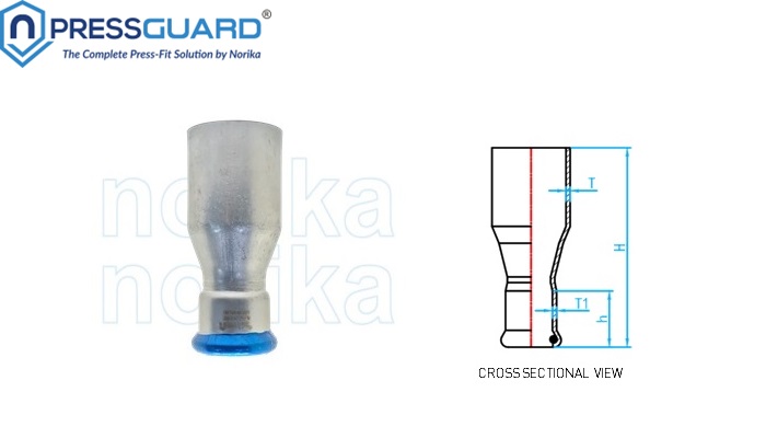 Stainless Steel 304 Press Fit Reducing Socket (MxF)