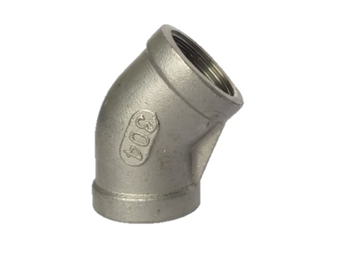 Stainless Steel 304 Threaded 45 Deg Elbow