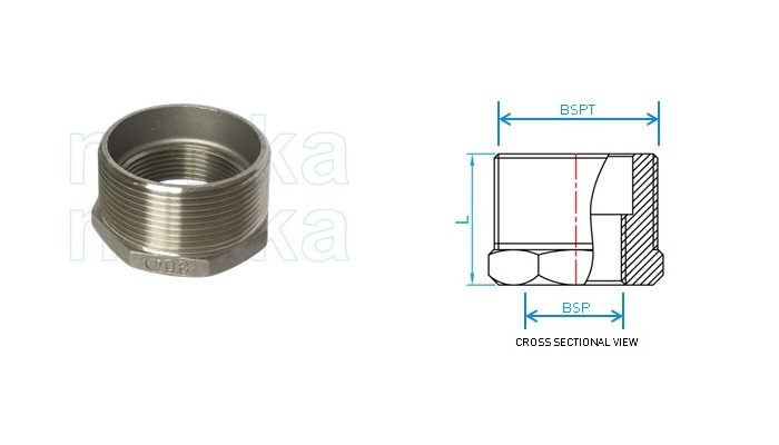 Stainless Steel 304 Threaded Reducing Bush