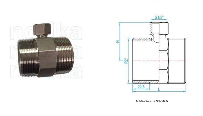 Stainless Steel 304 Threaded Reducing Tee MxF