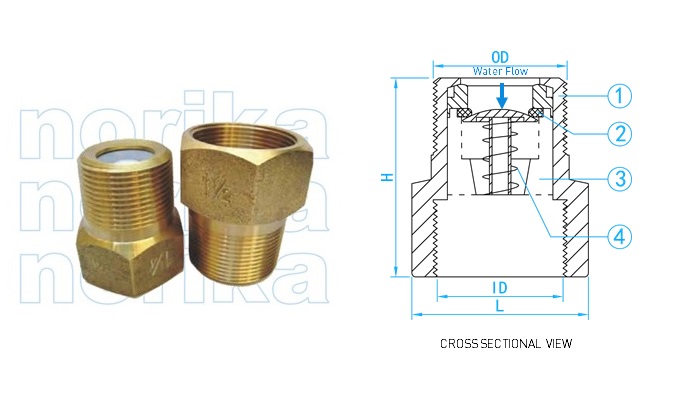 Brass Check Valve M x F