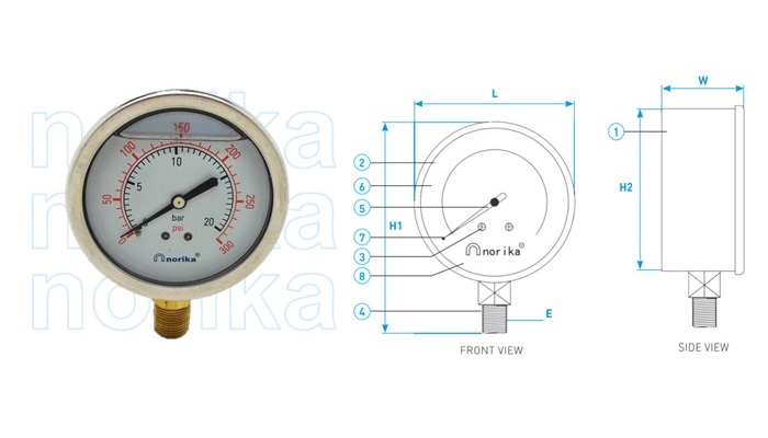 Oil Filled Pressure Gauge