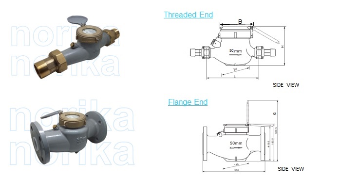 Multi Jet Dry Dial Cold Water Meter