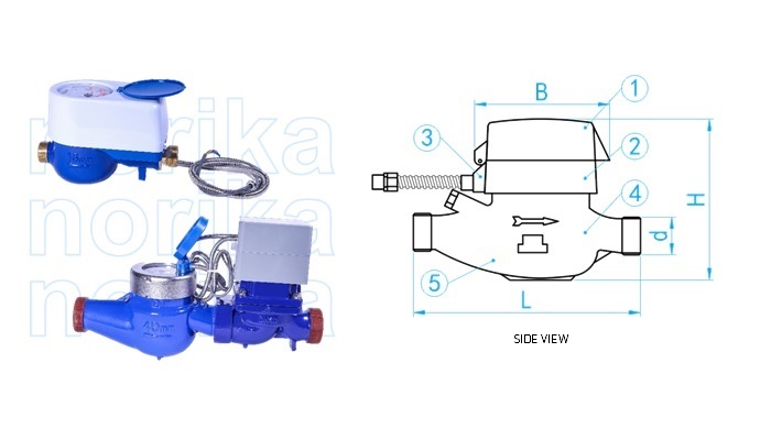 Modbus RTU Smart Water Meter With On/Off Remote Control