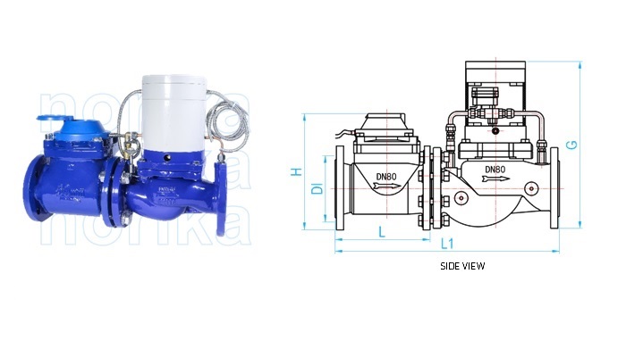 Modbus RTU Smart Water Meter With On/Off Remote Control