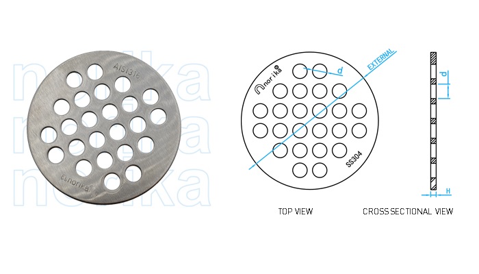 AISI304 Round Grating