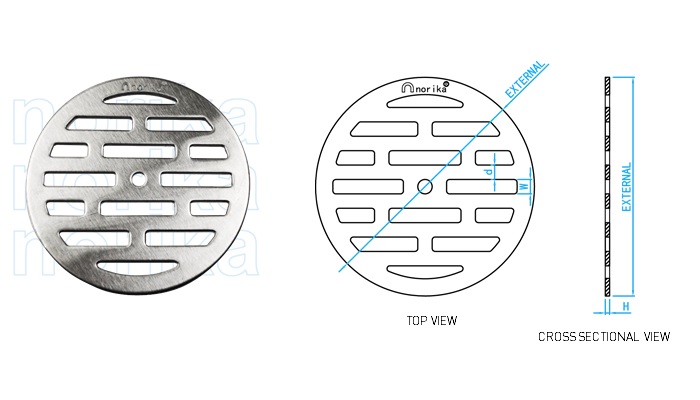 Stainless Steel Round Grating Japanese Design