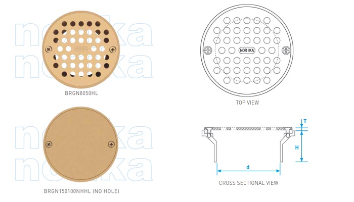 Brass Round Grating