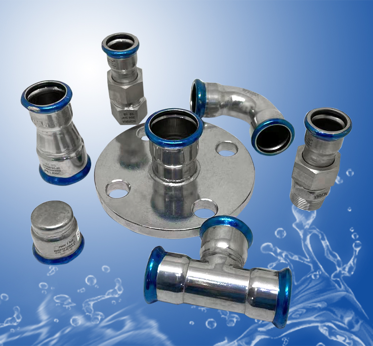 Stainless Steel 304 Press Fit Fittings -M profile