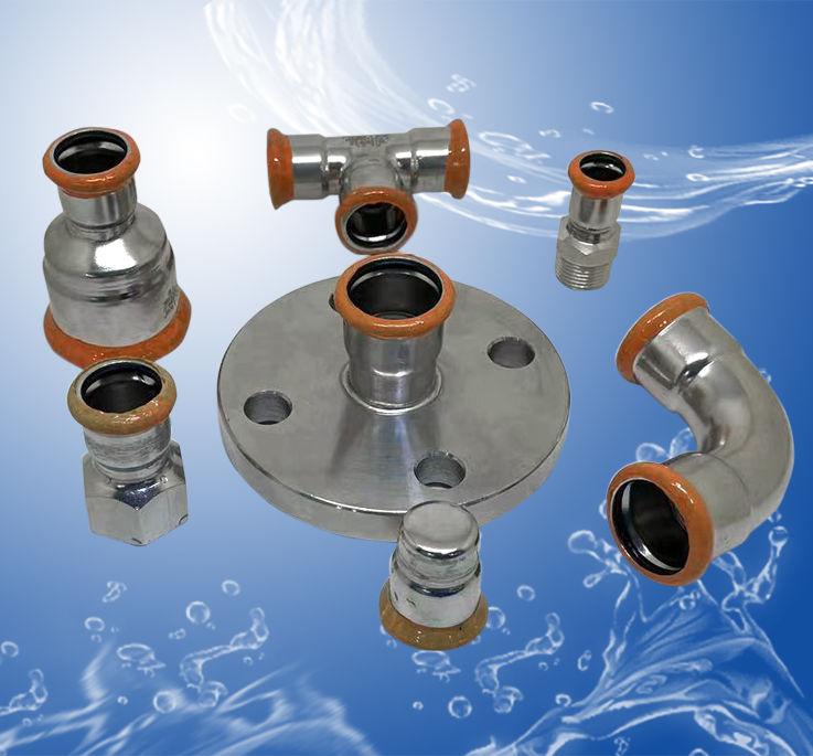 Stainless Steel 316L Press Fit Fittings -M profile