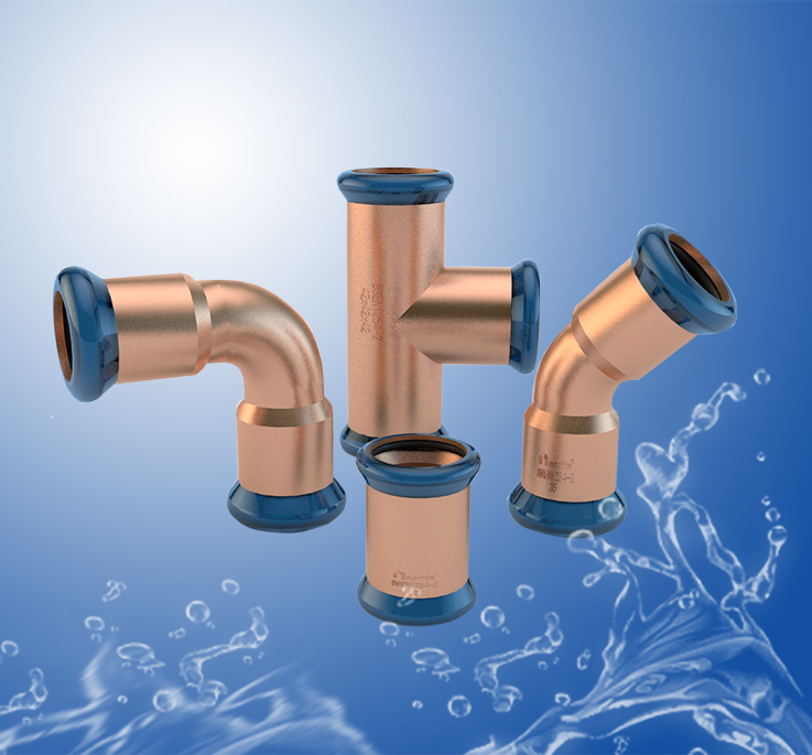 Copper Press Fit Fittings -M profile