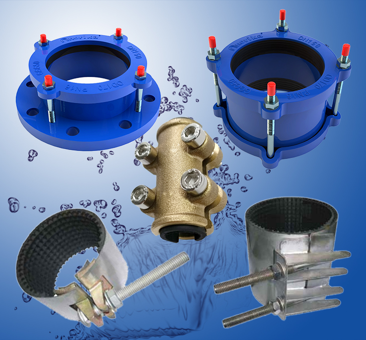Pipe Dresser Couplings - Coupling Clamps &  Repair Clamps