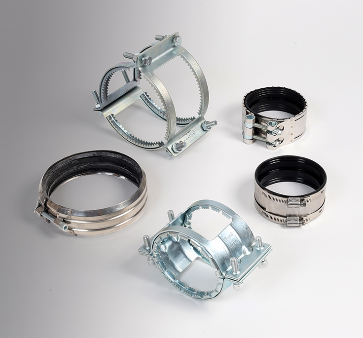 Stainless Steel 304 Hubless Clips & Kombi Grip Collar