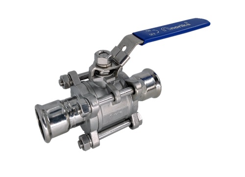 Handle Ball Valve - Stainless Steel 304 Press-Fit Ball Valve  / 2 way 3 pieces ball valve