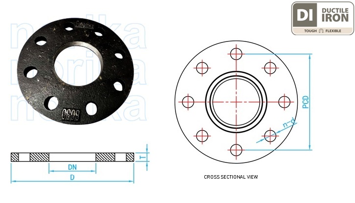Heavy Duty Ductile Iron Slip On Flange