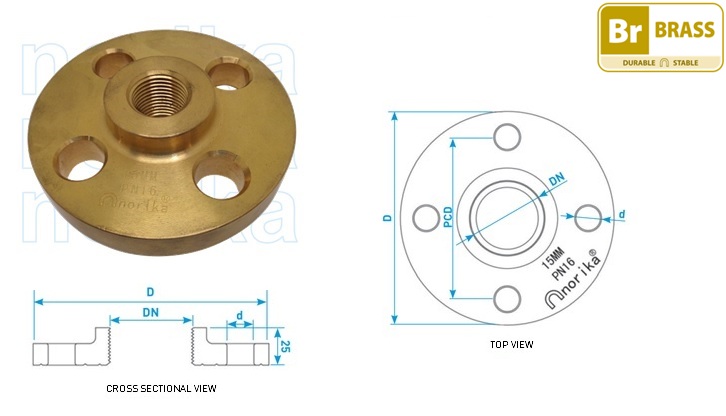 Brass Companion Flange PN16 BS 4504