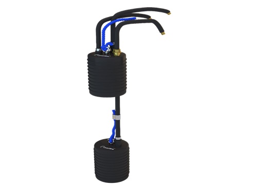 Inflatable Black Rubber Bypass Twin Balls (Drain Testing Air Bags) (Pneumatic Plugs)(100mm & 150mm)